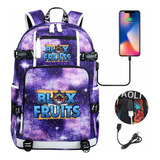 03 Mochila Escolar Para Jovens Estudantes Game Blox Fruitsus
