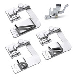 03 Sapatas Calcador Bainha E Barra 10mm 19mm 25mm Doméstica