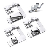03 Sapatas Calcador Bainha E Barra 10mm 19mm 25mm Doméstica