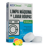 03 Tabletes Limpa Maquina De Lavar Roupas Tabclean Citrus