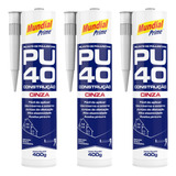 03 Cola Selante Poliuretano Pu40 Construção Facíl Aplicação