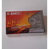03 Fitas K7 Emtec Fe I Ferro Extra 60 Min Lacradas