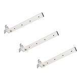 03 Hastes Varal Dobrável Articulável Basculante De Parede Wh