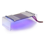 03 Kits Luminária Led 7 Cores 90cm Aquário 140 Watts Dimmer