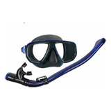 03 Kits Mergulho Mascara E Snorkel Seasub Azul
