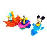 03 Miniaturas Disney Mickey Pato Donald