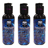 03 Tinta Preta Pigmentação Barba E Cabelo 100ml Aerógrafo