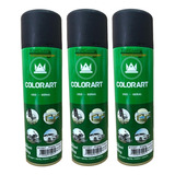 03 Tinta Spray Preto Fosco Artesanato Rodas Moto Carro Bike
