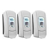 03 Und Dispenser Sabonete Líquido Álcool Gel C Reservatório
