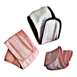 03 Uns Faixa Cabelo Atoalhada Facial P Cabeça E Maquiagem Cor 1 Faixa Branca 2 Rosa