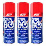 03x Descarbonizante Car80 Motor Tbi Limpa Bico Carburador