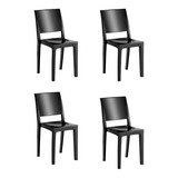 04 Cadeiras De Jantar Kappesberg Hydra Plus Uz4002 Preta