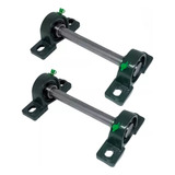 04 Mancal Pedestal C/ Rolamento Ucp203 + 2 Eixo 17mm X 1,95m