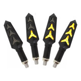 04 Pisca Led Seta Esportivo Moto Mod Kawa Preto Sequencial