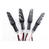 04 Pisca Led Seta Esportivo Moto Mod Kawa Preto Sequencial