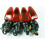 04 Piscas Seta Modelo Mini Flecha Âmbar Cg Cb500 Cbx Hornet 