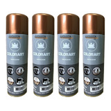 04 Tinta Spray Metálica Cobre Artesanato Decoração Metal
