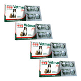 04 Cx Vermífugo Cães Gatos Vetmax Plus 4 Comprimidos Vetnil