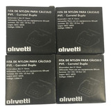 04 Fitas Para Calculadoras Olivetti Logos 802b 804b 662 Cor Preto vermelho