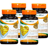 04 Frascos De Omega 3 Super Concentrado Nutri Blue