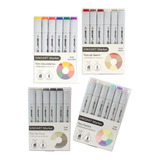 04 Kits Caneta Marcador Duas Pontas Artístico Sinoart 