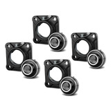04 Mancal C Rolamento Quadrado Flange Ucf206 P Eixo De 30mm