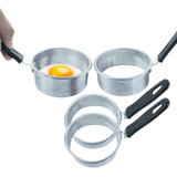 04 Modelador De Ovo Redondo 10cm Para Chapa Lanche Lanchonet