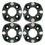04 Pçs Adaptador De Roda Gol 4x100mm P 4x108mm 28mm Cpf