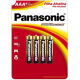 04 Pilhas Aaa Alcalina Panasonic 1 Cartela