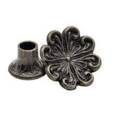 04 Puxadores Colonial Flor Pequena Com Base