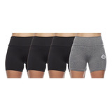 04 Shorts Roupa Feminino Moda Academia Atacado