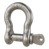 04 Unid Manilha Curva Corpo 5 16 Pino 3 8 750kg Aço Alloy