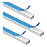 05 Canaleta Sistema X 20mm X 10mm X 2 Mts C/ Fita Dupla Face
