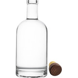 05 Garrafa Vidro Grosso 750ml Luxo Whisky Licor Decorativa