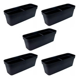 05 Jardineira Vaso Preto 50cm Planta Flores Floratta