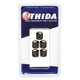 05 Knob De Metal Cosmo Black Com Parafuso P/ Baixo Guitarra