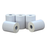 05 Rolos Adegraf Etiquetas 10x15 100x150 Térmica Serrilha Linha Economy Cor Branco