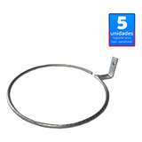 05 Suporte Anel 13cm Parafusar Fixar Parede, Muros, Sem Vaso