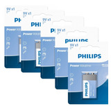 05 Baterias Alcalinas 9v Philips