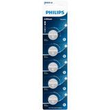 05 Baterias Pilha Cr2032 3v Philips