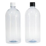 05 Frascos 1 Litro Pet Tampa Flip Top Cosméticos Sabonete