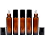 05 Frascos Vidro Rollon 10ml Premium -vidro Grosso-