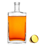 05 Garrafa Vidro Grandeur 750ml Luxo Whisky Licor Tampa