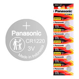 05 Pilhas Baterias Cr1220 Panasonic
