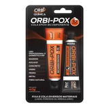 06 Pares Cola Epóxi (tipo Araldite) 40g Orbi-pox 10 Minutos 