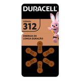 06 Pilhas Baterias Da 312 Pr41 Aparelho Auditivo - Duracell