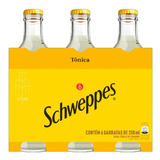 06 Água Tônica Schweppes Original Garrafa Vidro 250ml