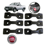 06 Kits Ganchos Caçamba Fiat Strada 1997 A 2014 Amarração