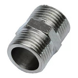 06 Nipel Niple De 1 2x1 2 Latão Cromado Metais Rei