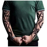 06 Pares De Mangas Manguito Tatuagem Falsa Modelos Coloridos